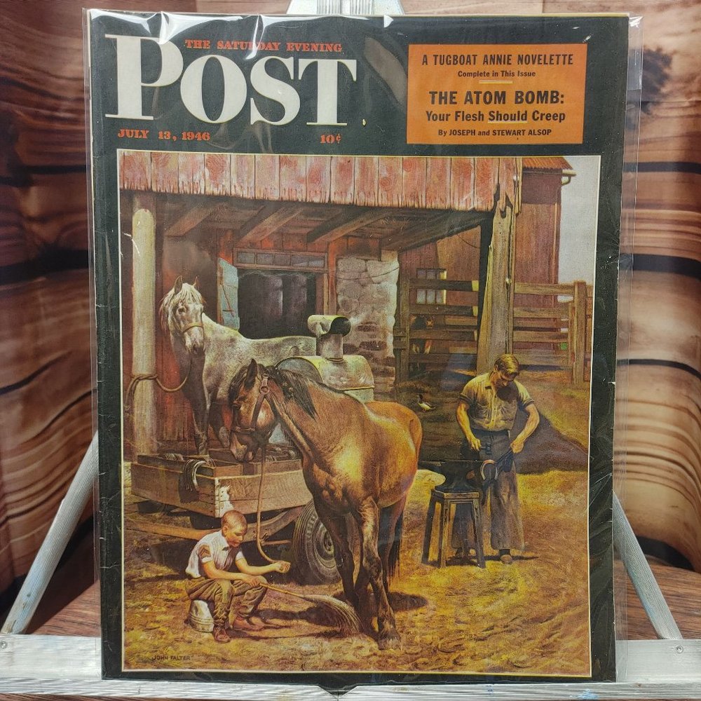Vintage Saturday Morning Post | The Atom Bomb July13, 1946 Magazine GC